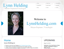 Tablet Screenshot of lynnhelding.com